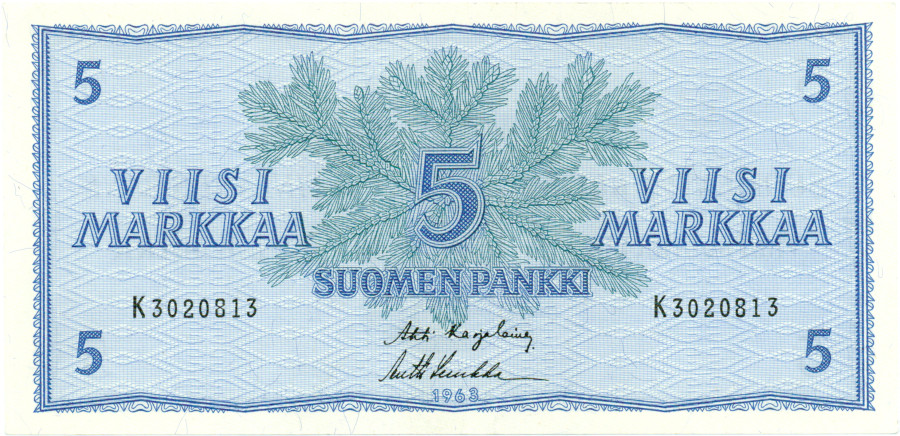 5 Markkaa 1963 K3020813